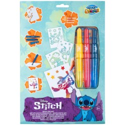 canenco Disney Stitch Stitch Blow Pens With 3 Stencils Set ST23363V1 8719668032576