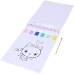 canenco Gabbys Dollhouse Gabby's Dollhouse Watercolour Paint Set Book - Incl. Brush GD24355V1 8719668032477