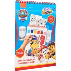canenco Paw Patrol Watercolour Paint Set Book - Incl. Brush PW24355V1 8719668032484