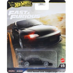 Mattel Hot Wheels Fast & Furious Cars, Premium Car For Adult Collectors 1993 Honda Civic Coupe HNW46 / JBL90 194735263448