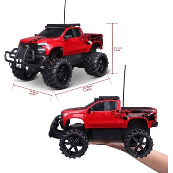 Maisto Tech R/C 1:16 Κλίμακα 2,4 Ghz Off Road 2019 Chevrolet Silverado, Κόκκινο 49/82706 RD 090159069867