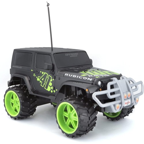Maisto Tech R/C 1:16 Scale 2.4 GHz Off-road Jeep Wrangler Rubicon, Black 49/82704 BK 090159069881
