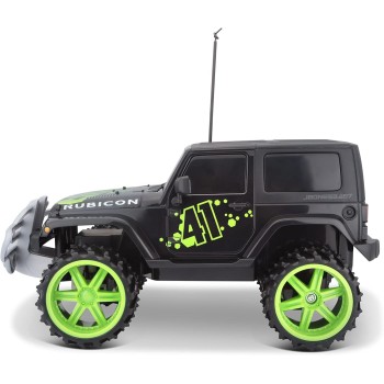 Maisto Tech R/C 1:16 Scale 2.4 GHz Off-road Jeep Wrangler Rubicon, Black 49/82704 BK 090159069881
