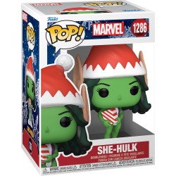 Marvel Avengers Funko Pop! Marvel: Holiday - She-Hulk 1286 Bobble-Head Vinyl Figure 72189 889698721899