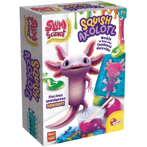 Lisciani Slumi Science Pocket Squish Axolotl Squishy Building Set!7+ Years, 1+ Players 09.110322 8008324114344