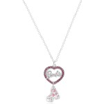 carat shop barbie - Κολιέ crystal heart and roller skate necklace BMN00004 5055583451973