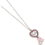 carat shop barbie - Κολιέ crystal heart and roller skate necklace BMN00004 5055583451973