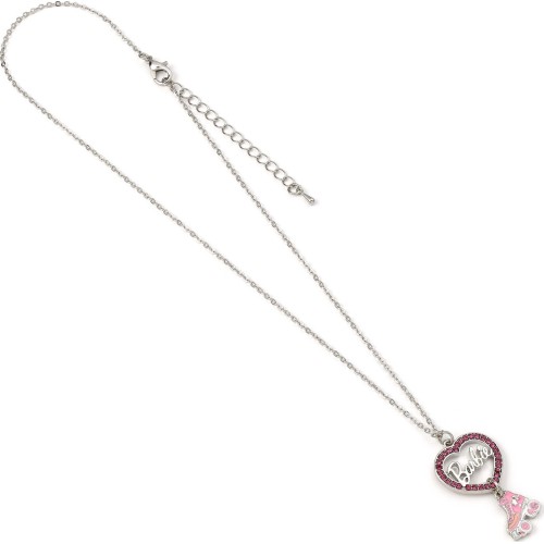 carat shop barbie - crystal heart and roller skate necklace BMN00004 5055583451973