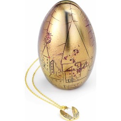 carat shop harry potter - boxed golden egg necklace in a gift tin - gold HPEE0380 5055583450259
