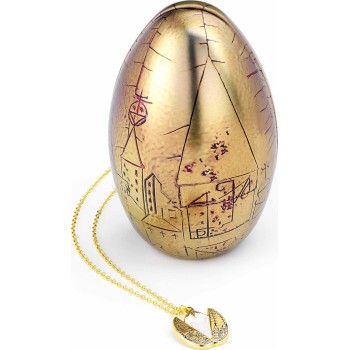 carat shop harry potter - boxed golden egg necklace in a gift tin - gold HPEE0380 5055583450259