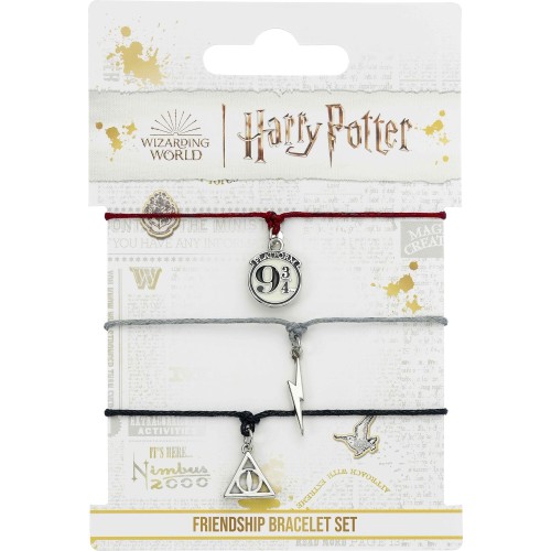 carat shop harry potter - deathly hallows Βραχιόλια Φιλίας set multi HPFB0450 5055583451454