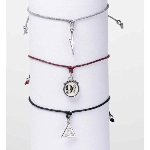 carat shop harry potter - deathly hallows friendship bracelet set multi HPFB0450 5055583451454