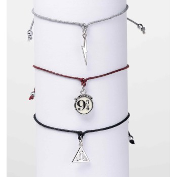 carat shop harry potter - deathly hallows Βραχιόλια Φιλίας set multi HPFB0450 5055583451454
