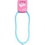 carat shop barbie - Κολιέ φυλαχτό με χάντρες blue bead necklace with round barbie - bead charm BMN00005 5055583451980