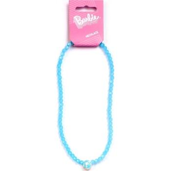 carat shop barbie - Κολιέ φυλαχτό με χάντρες blue bead necklace with round barbie - bead charm BMN00005 5055583451980