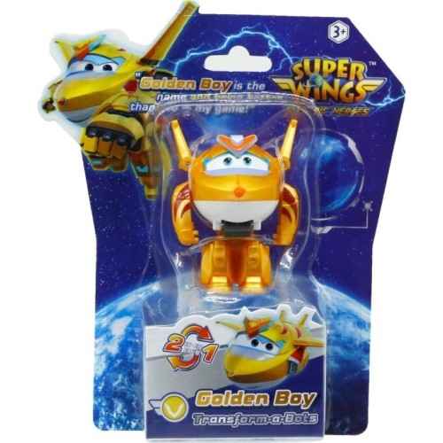 Just toys Super Wings - Electric Heroes | Super Wings Electric Heroes Transform A Bot Golden Boy 780030 6911400448863