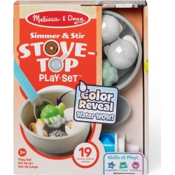 Melissa and Doug pretend play: non-wood simmer & stir stove-top play set (color reveal water wow!) (6074892) 6074892 68114700543