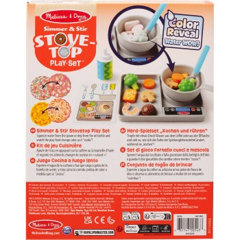 Melissa and Doug pretend play: non-wood simmer & stir stove-top play set (color reveal water wow!) (6074892) 6074892 68114700543
