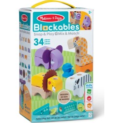 Melissa and Doug bloackables: safari play set (6074903) 6074903 681147005549