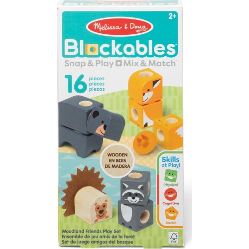 Melissa and Doug blockables:φίλοι του δάσους (6074895) 6074895 681147005464