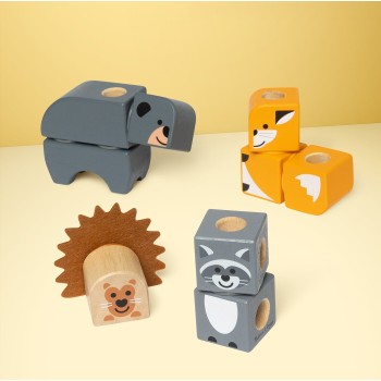 Melissa and Doug blockables: woodland friends (6074895) 6074895 681147005464