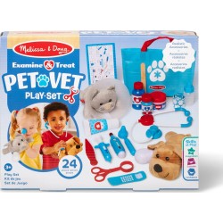 Melissa and Doug pretend play: non-wood - petvet playset (6074883) 6074883 681147005341