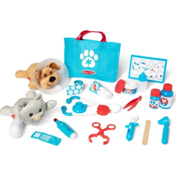 Melissa and Doug pretend play: non-wood - σετ ιατρείο για ζωάκια (6074883) 6074883 681147005341