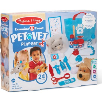 Melissa and Doug pretend play: non-wood - σετ ιατρείο για ζωάκια (6074883) 6074883 681147005341