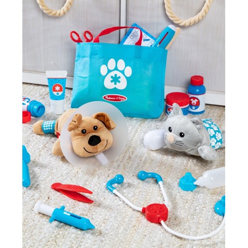 Melissa and Doug pretend play: non-wood - petvet playset (6074883) 6074883 681147005341