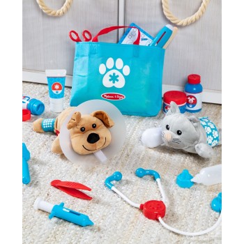 Melissa and Doug pretend play: non-wood - σετ ιατρείο για ζωάκια (6074883) 6074883 681147005341