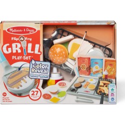 Melissa and Doug pretend play: non-wood flip & fry grill set (6074893) 6074893 681147005440