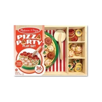 Melissa and Doug pretend play: wood - pizza party playset (6074863) 6074863 681147005143
