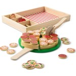 Melissa and Doug pretend play: wood - pizza party playset (6074863) 6074863 681147005143