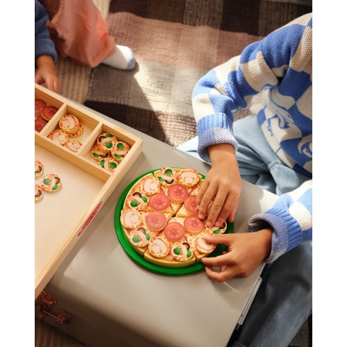 Melissa and Doug pretend play: wood - pizza party playset (6074863) 6074863 681147005143