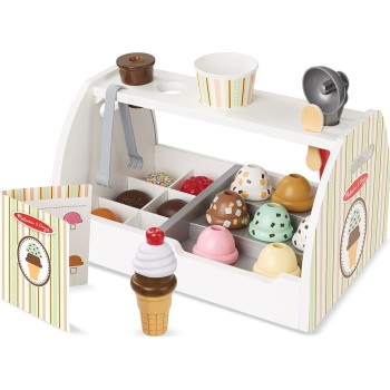 Melissa and Doug Pretend Play: Wood - Scoop & Serve Ice-Cream Ξύλινος Πάγκος Παγωτού 6074905 681147005563