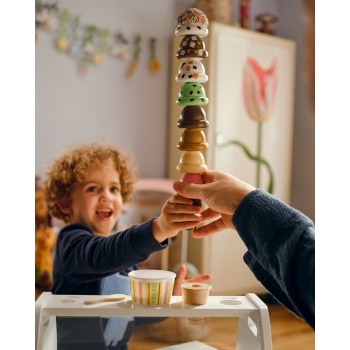 Melissa and Doug pretend play: wood - scoop & serve ice-cream counter play set (6074905) 6074905 681147005563
