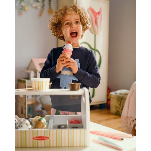 Melissa and Doug Pretend Play: Wood - Scoop & Serve Ice-Cream Ξύλινος Πάγκος Παγωτού 6074905 681147005563
