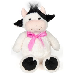 Christakopoulos Plush Cow With Fuchsia Bow 28cm. 21712 5212054705052
