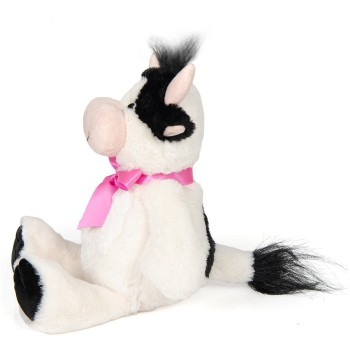 Christakopoulos Plush Cow With Fuchsia Bow 28cm. 21712 5212054705052