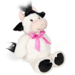 Christakopoulos Plush Cow With Fuchsia Bow 28cm. 21712 5212054705052