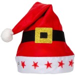 Christakopoulos Santa hat 30x40cm. With LED Star Lights 22083 5212054705946