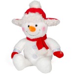 Christakopoulos Snowman With Moving Nose and Light 23cm. Sitting and 35 cm. Upright 8189 5212054705472