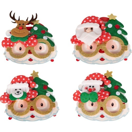 Christakopoulos Christmas Glasses With Glitter 4 Pcs. 17x14cm. 5891 5212054700798