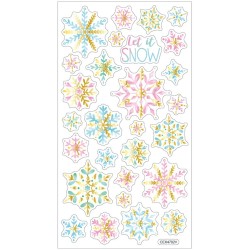 Christakopoulos Snowflakes Stickers in 2 Designs 21.5x9.5cm. 5752 5212054705533