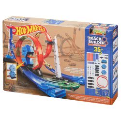 Mattel Hot Wheels Track Builder Double Booster Σετ Πίστα Αγώνων 6 Συνδυασμών DGD30 887961188363