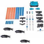 Mattel Hot Wheels Track Builder Double Booster Σετ Πίστα Αγώνων 6 Συνδυασμών DGD30 887961188363