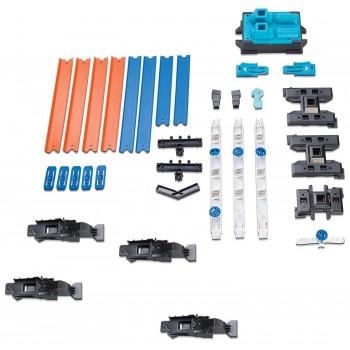 Mattel Hot Wheels Track Builder Double Booster Σετ Πίστα Αγώνων 6 Συνδυασμών DGD30 887961188363