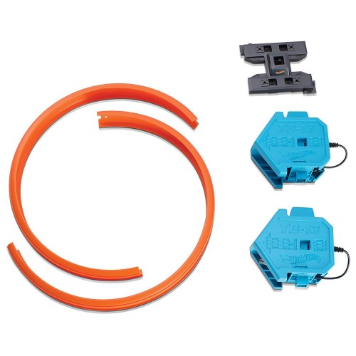 Mattel Hot Wheels Track Builder Double Booster Σετ Πίστα Αγώνων 6 Συνδυασμών DGD30 887961188363