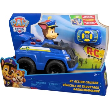 Spin Master paw patrol chase rc action cruiser, remote  car with led lights and easy-st 6073298 681147071551