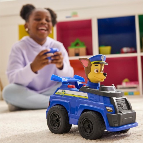 Spin Master paw patrol chase rc action cruiser, remote  car with led lights and easy-st 6073298 681147071551